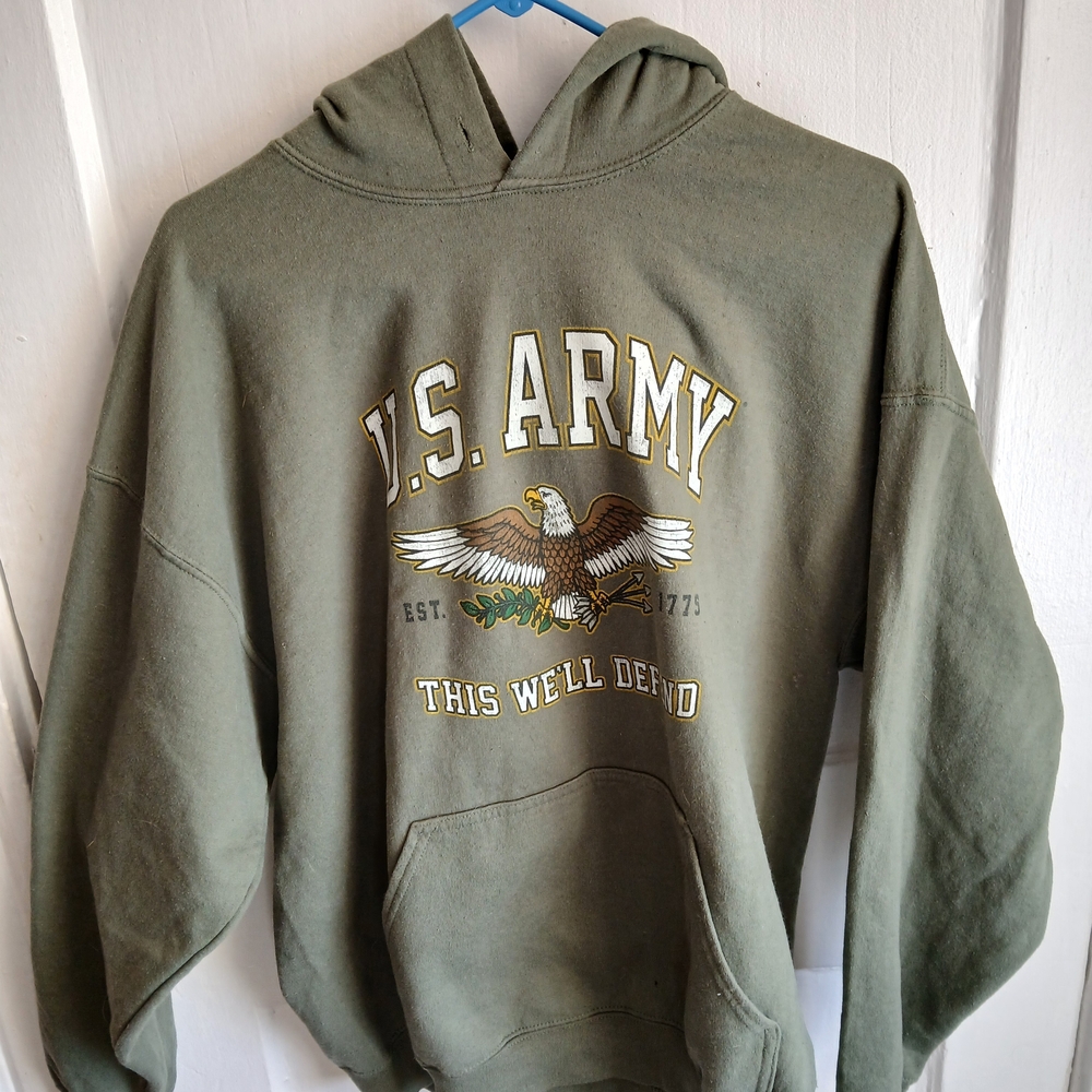 Gildan Olive Green U.S. Army Hoodie